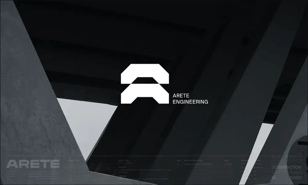 Arete logo by Anenik Studio