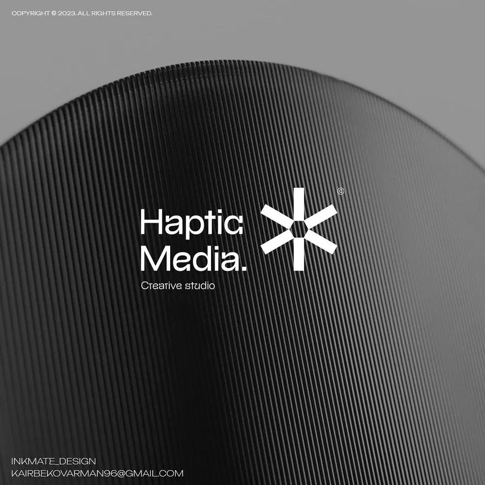 Haptic Media logo by Inkmate