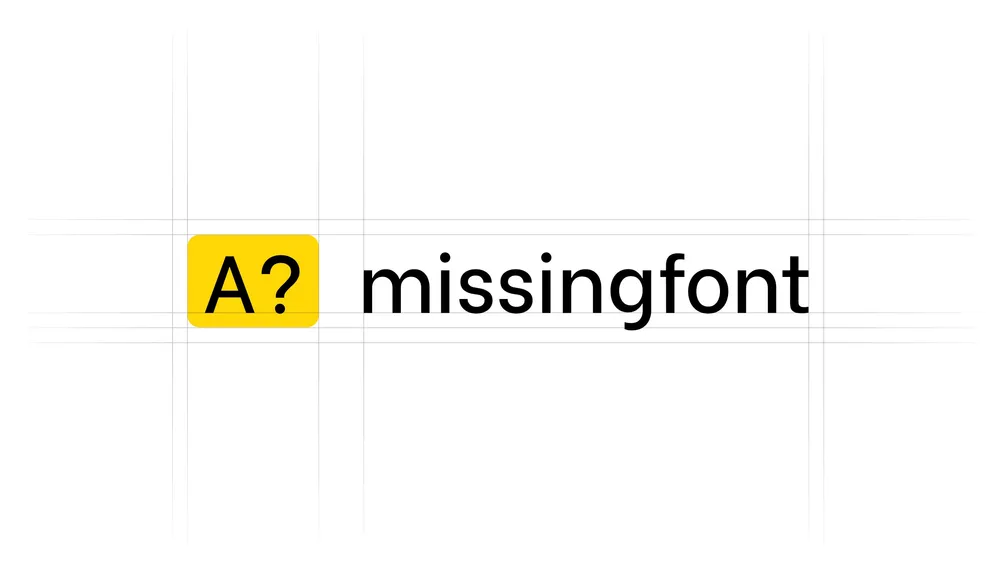 Missingfont logo by Florian