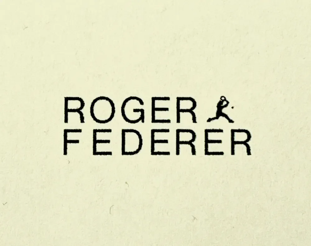 Roger Federer logo by Mark Busch