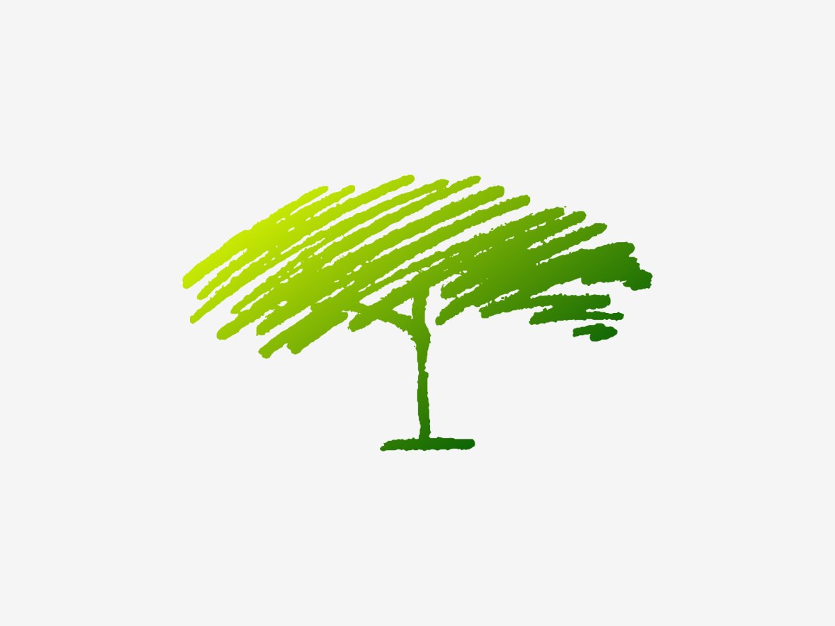 Abstract Oak Tree Logo